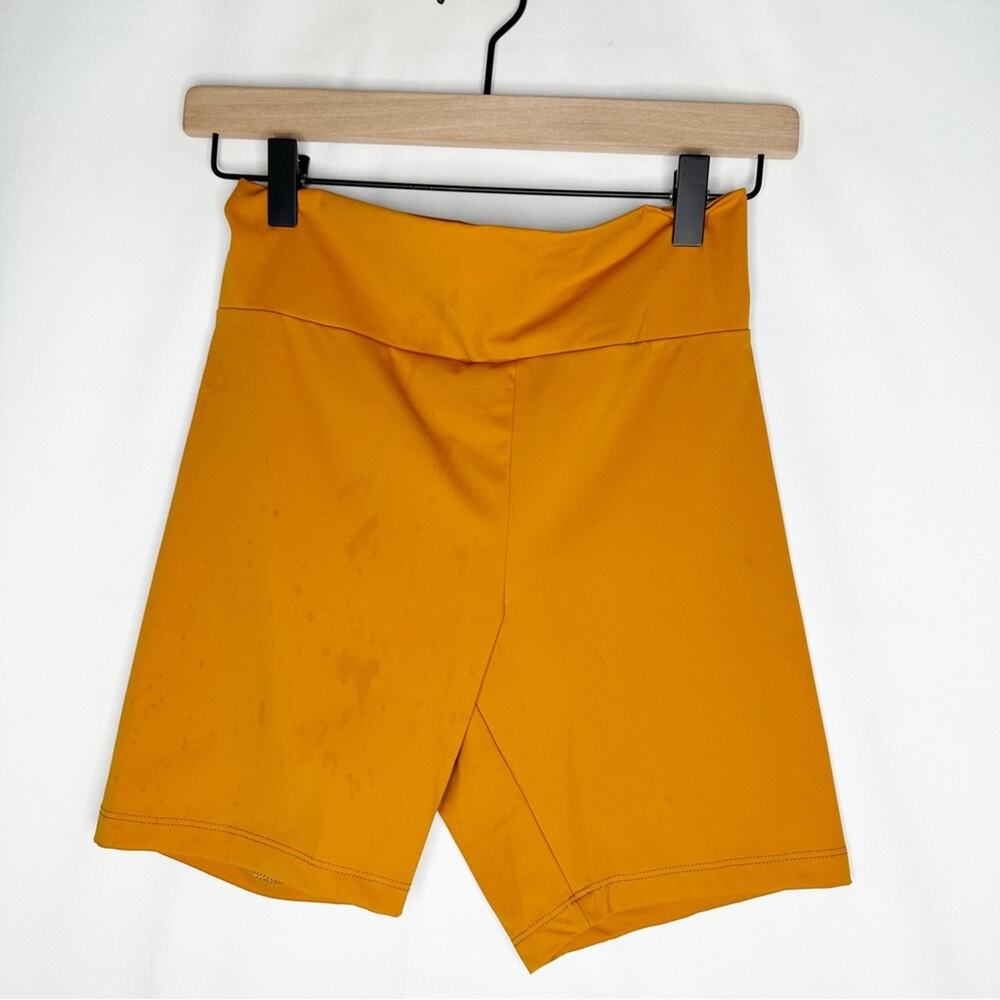 VITAMIN A Nova Biker Shorts in Yellow NWT in Large